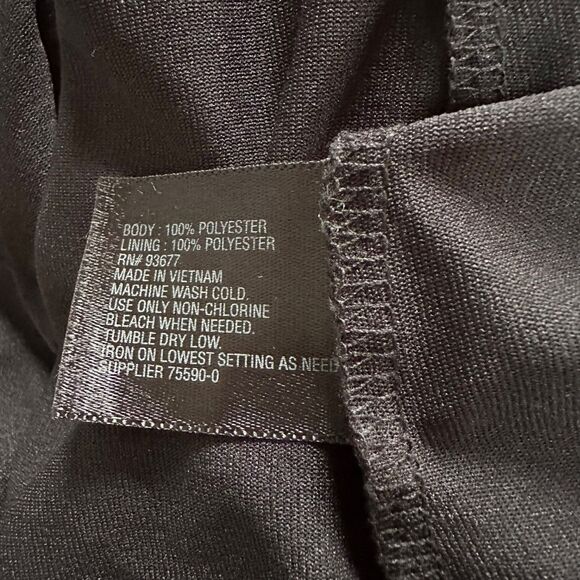 Worthington Purple Black White Striped Flutter Sleeve Top Blouse Size XL - Picture 8 of 8